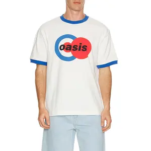 Pleasures x Oasis 1996 Ringer Shirt in White