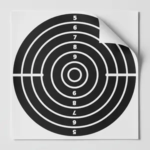 100 sheets of square target paper, suitable for shooting, archery, training - grid format design, 80g lightweight paper, suitable for outdoor practice, shooting range and hunting training targets