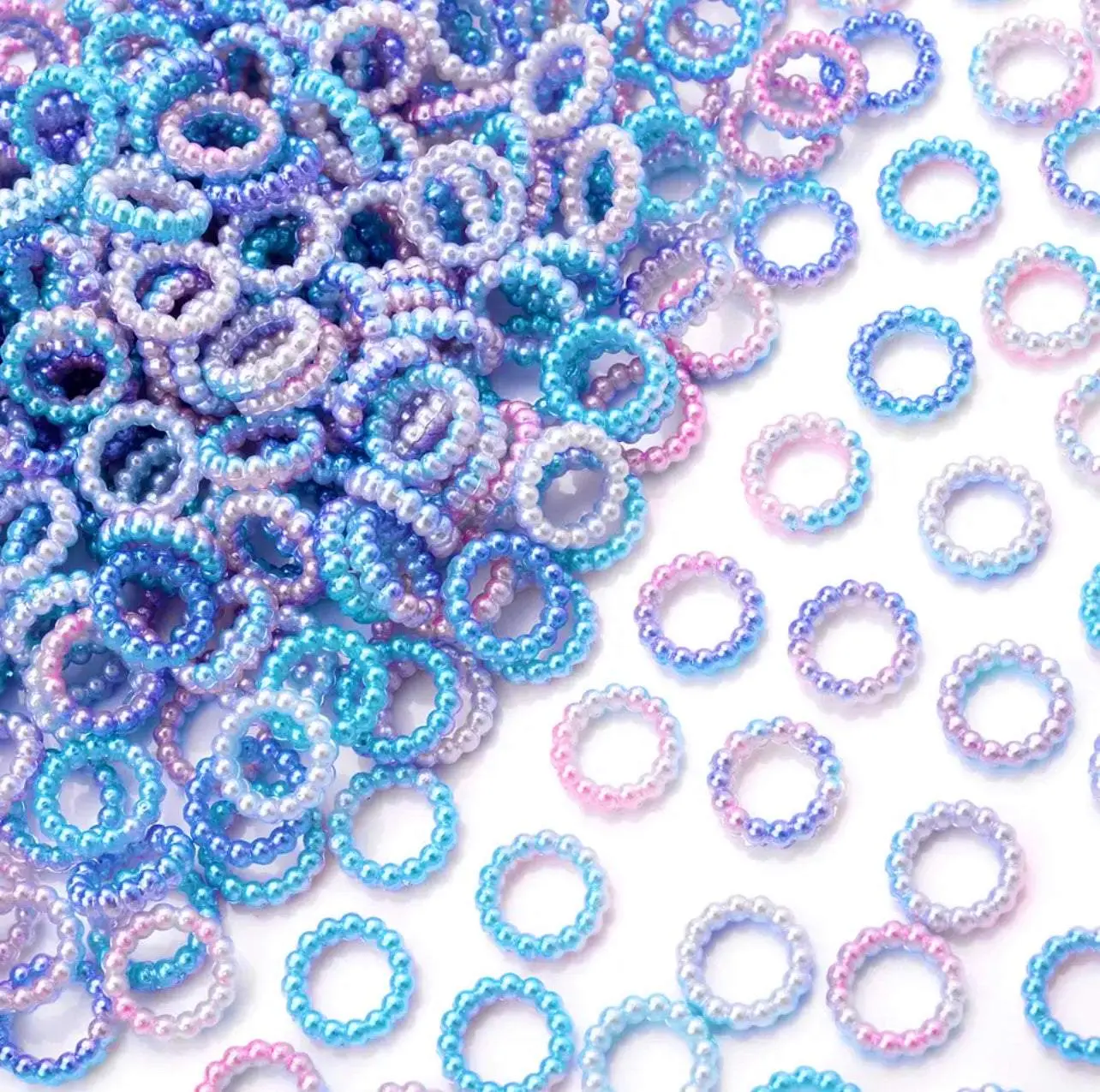 Spacer Beads SP109 | Acrylic Beads | Colorful Round Circle DIY Beading & Crafting Project Supplies