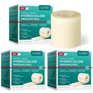 3box Hydrocolloid Dressing Roll (2x11.8 Ft), Ultra Soft Breathable Skin-Friendly Design, Waterproof Strong Adhesive, Wound Care Essential