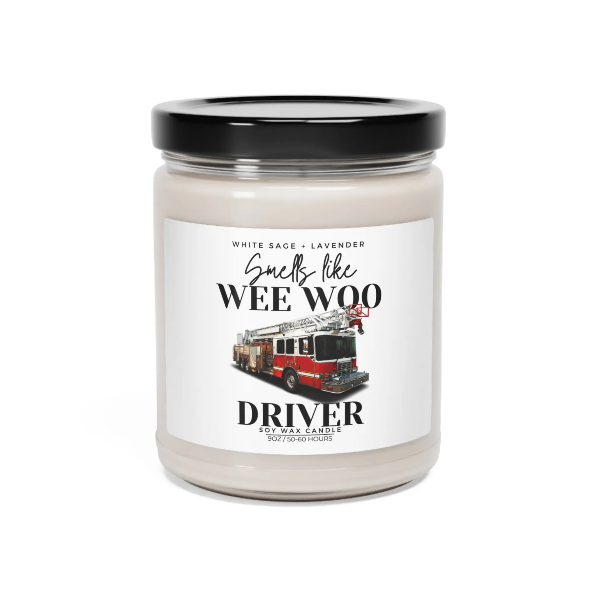 Funny Firefighter Truck Driver Soy Wax Scented candles, Fire Department Appreciation Gift Future Fireman Firewoman, Colleague Academy Graduation Decor