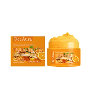 100g Turmeric Body Scrub Balm with Sweet Essence, Moisturizing and Hydrating, Easy Absorption, Non-Greasy, Body Care