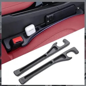 Car Seat Gap Filler Organizer 2 Pack, Universal Car Seat Gap Plug Blocker with Storage Slot, Stop Phone Keys Coins From Falling Between Seat & Console for Car SUV Truck