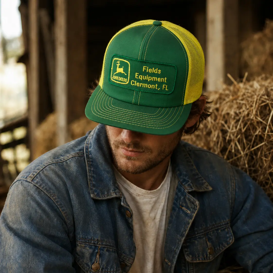 John Deere Workwear Unisex Fit Mesh-Back Baseball Cap for Enthusiasts