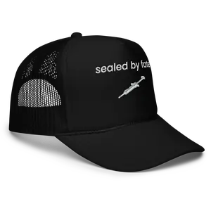 "sealed by fate" trucker hat