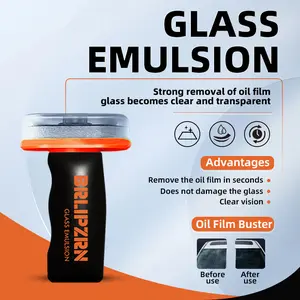 Portable Handheld Car Glass Oil Film Cleaning Cream, Effective Window Decontamination Solution, Quick Streak‑Free Oil Film Remover for Automotive Use
