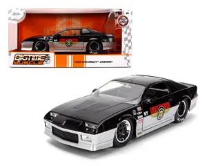 Jada 1:24 1985 Chevrolet Camaro Z28 Black and White Model Car Diecast