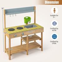 Natural & Green w/Stove Top & Storage Shelves