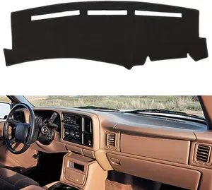 Dashboard Cover for Chevrolet Silverado 1500 2500 3500 1999-2006 Avalanche Chevy Tahoe Suburban  Sierra Yukon Dash Cover Mat( Carpet, Black)