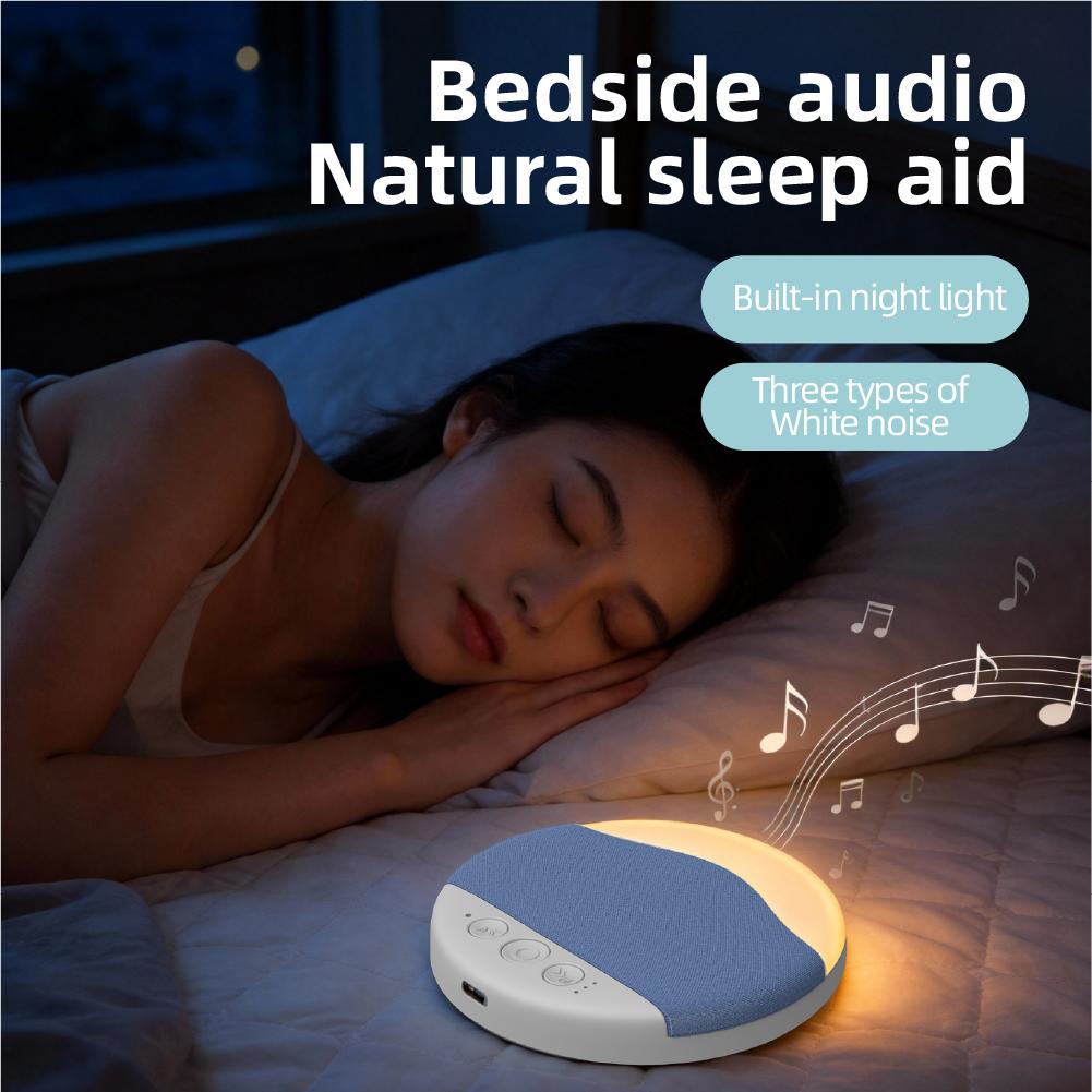 ZIZI SAUCE Ultra-Thin Bluetooth Pillow Speaker with Small Night Light white noise Bluetooth 6.0  Compatible with Android & iOS，Soft Immersive Sound Field, Air Conduction Audio Design, Pillow Speaker for Bedtime Music& Audiobooks, Sleep Sound,Portable