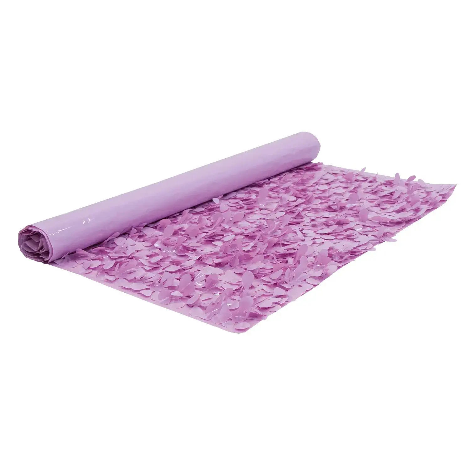 Shimmering Orchid Flower Vinyl Sheeting Backdrop Roll, 3 ft x 15 ft Hanging Decor for Wedding & Party Decorations (Baby Shower Photo Wall Use)