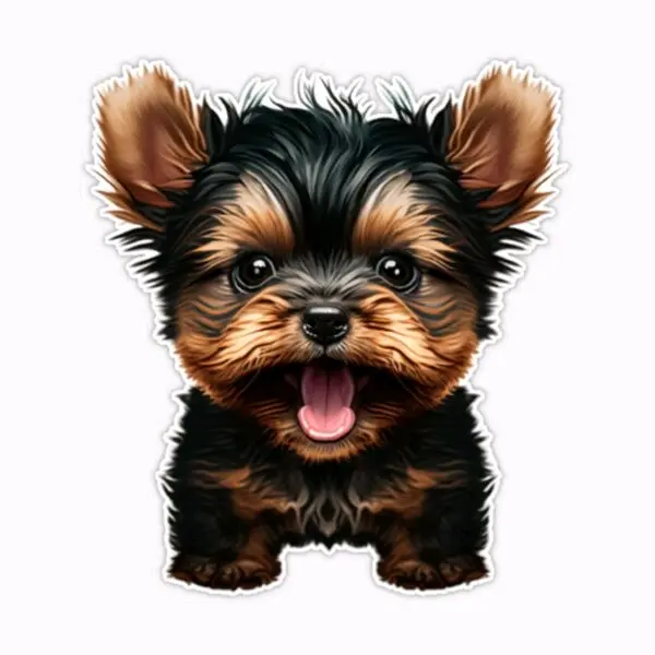 Yorkie Window Sticker for Car and SUV Decoration