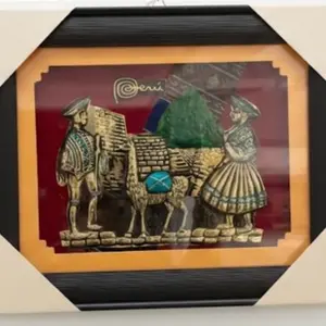 Peruvian Art Print, Artistic Frameless Graphic Print for Living Room Home Decor