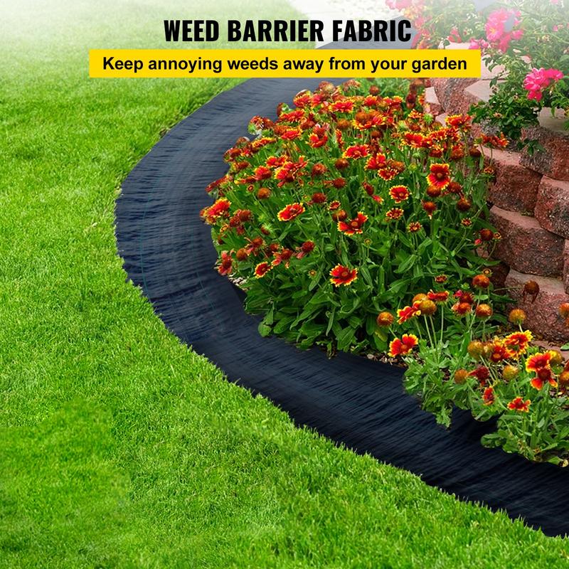 VEVOR Premium Weed Barrier Fabric Heavy Duty, TikTokShopBlackFriday, Woven Weed Control Fabric, High Permeability for Flower Beds & Geotextile Underlayment VEVOR Super Brand Day