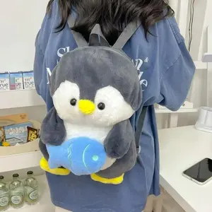 Cute Red Panda Plush Backpacks Lolita Furry Lesser Panda Knapsack Fashion Fur Soft Crossbody Shoulder Bags Kawaii Girl Rucksacks