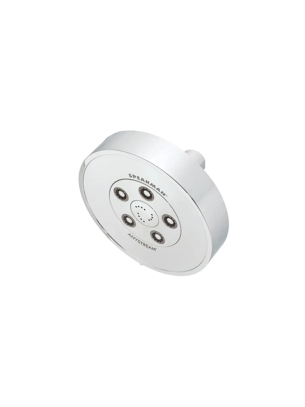 Symmons S-3010-E175 Neo Brass Modern Round Shower Faucet - CSA Approved, 1.75 GPM Water-Saving Multi-Function Anystream Shower Head, 3 Spray Patterns, 0.5 in. NPT Connection, 3.125 in. Polished Chrome, 6 in. Width