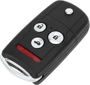 Key Shell Case Keyless Entry Remote Key Fob Replacement Case for Honda Accord 2008-2012 for Acura TL 2007-2014 4 Buttons IYZFBSB802