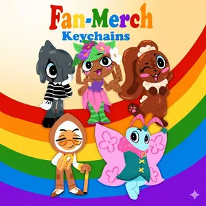 Toon Keychains | Blot, Bassie, Cocao, Eggson, Flyte Dandy World Keychain, roblox dandy world charm, Roblox Charm For Bag, Key, Gift For Roblox Fan