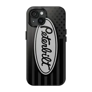 Peterbilt American Flag Phone Case Cover Compatible with iPhone X, 11, 12, 13, 14, 15, 16, 17 Plus Pro Promax & SS Galaxy S21-25 Series
