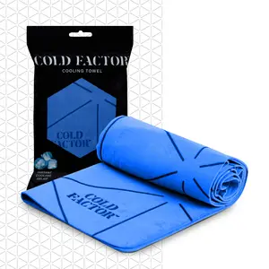COLD FACTOR Instant Cooling PVA Towel - Instant Chill & Sweatproof, Long Lasting Evaporative Cooling, UPF 50+ UV Protection, Active & Outdoor