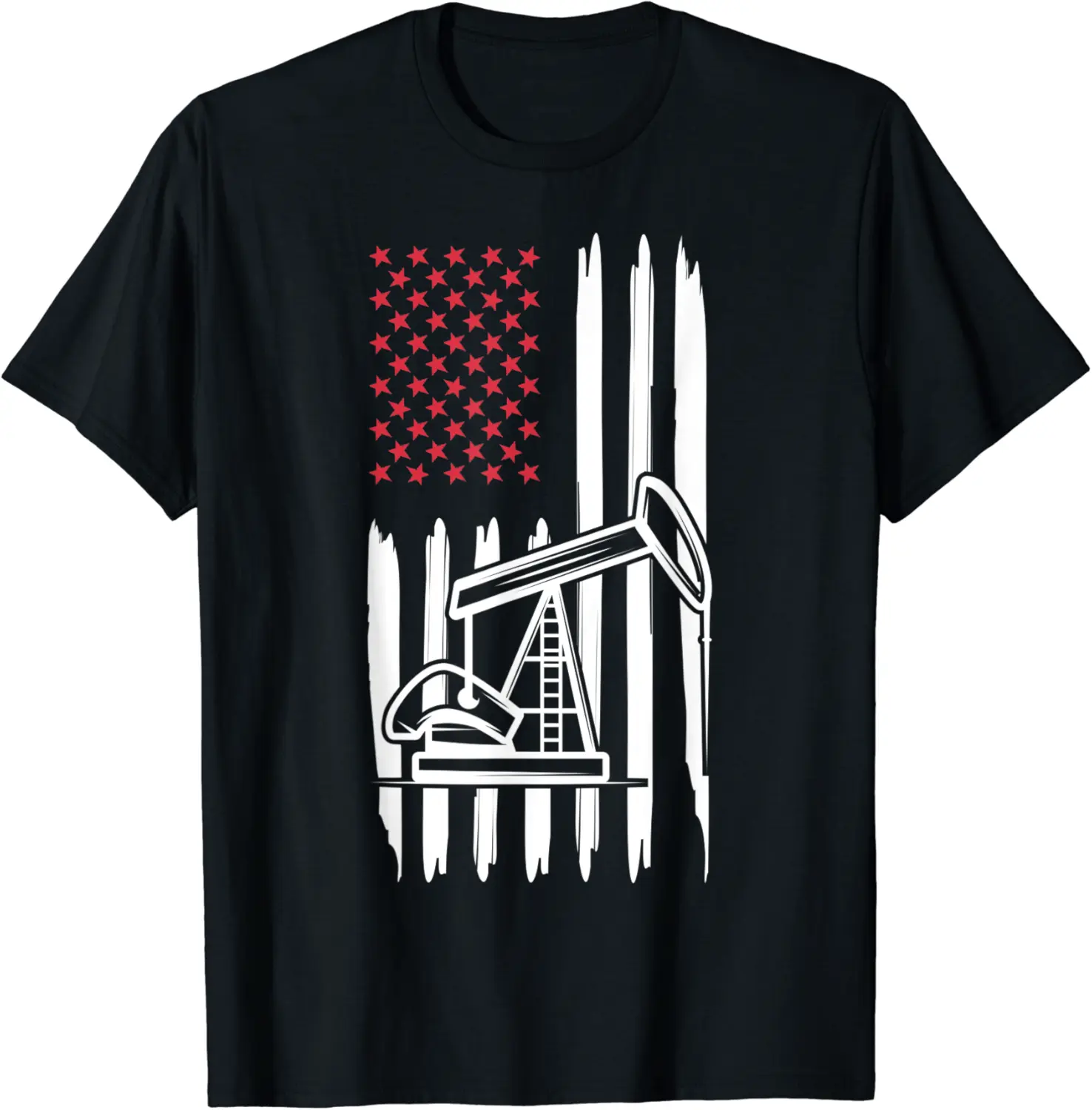 Oilfield Workers Patriotic Drilling Oil Rig Roughneck T-Shirt - Clydebell Shop 26B09JBD1ZPG