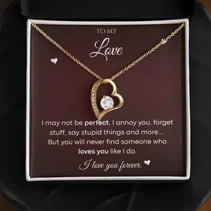 To My Soulmate Necklace, Anniversary Gift for Her, Birthday Christmas Gifts for Wife, Gifts for Girlfriend, Couples Necklace, Gifts for Her