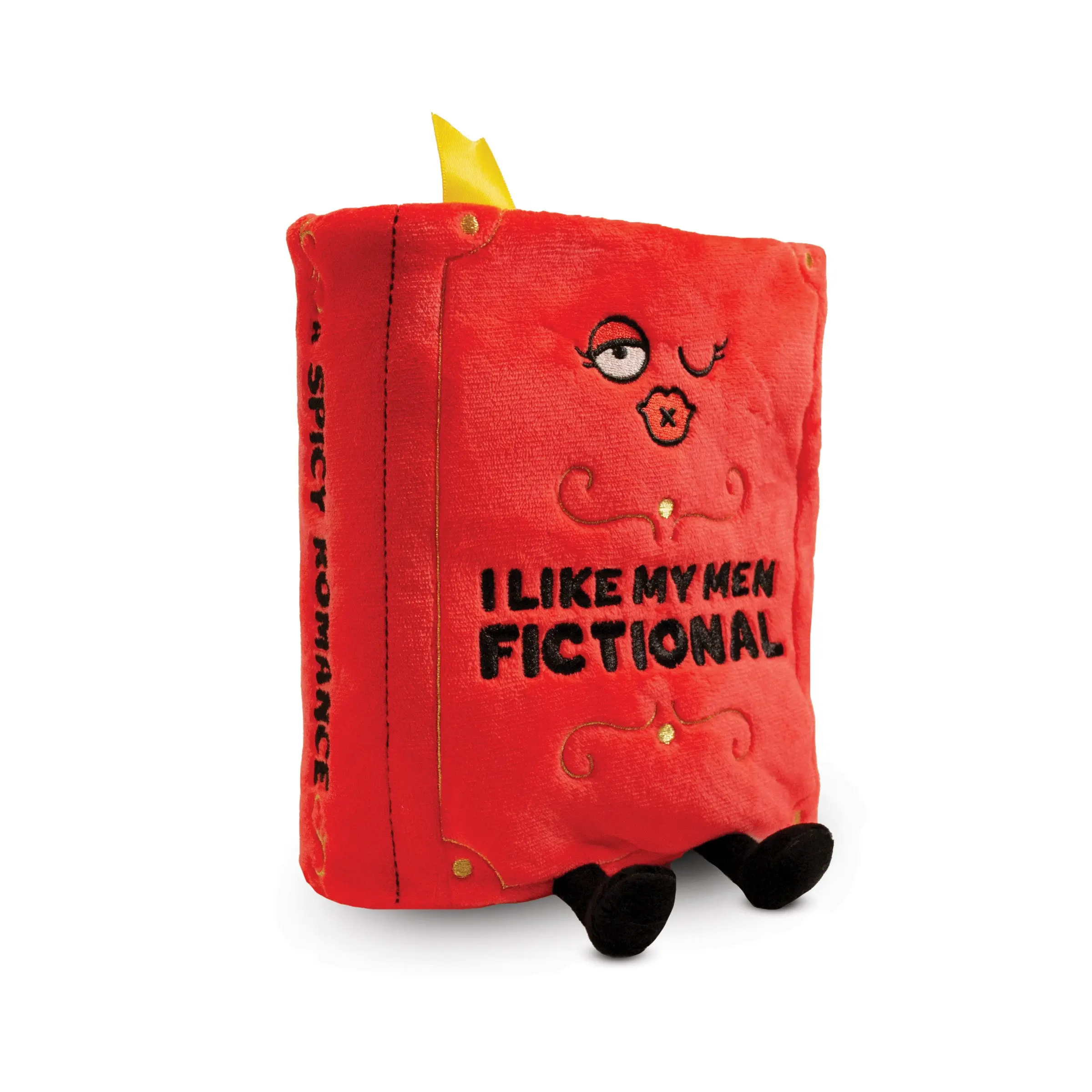 "I Like My Men Fictional" Book Boyfriend Plush "I Like My Men Fictional" Book Boyfriend Plush