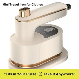 Mini Travel Iron for Clothes,Portable Handheld Iron Steam with Dry And Wet Ironing for Home Business Clothing(50ml Water,40W)