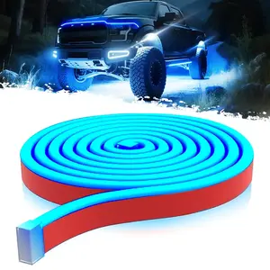 71 High Brightness Automotive Hood Gap LED Strip-Ambient Lighting Package with Unique Daytime Running Light Design,Easy Installation,12V-Ice Blue eclipse led lights