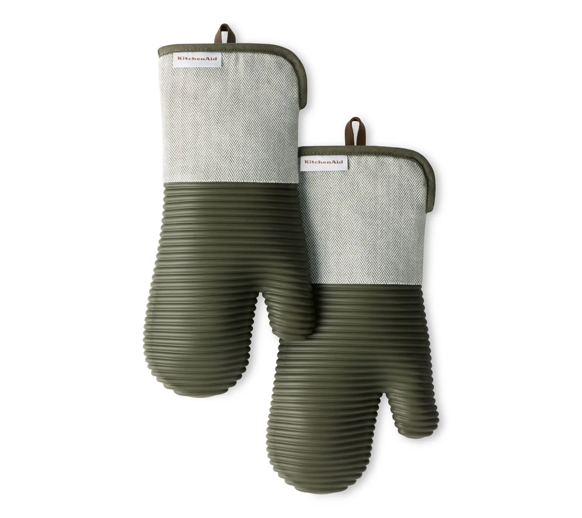 KitchenAid Ever green Design Se ries Herringbon e Oven Mitts Se KitchenAid Ever green Design Se ries Herringbon e Oven Mitts Se