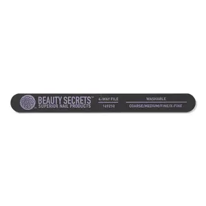 Beauty Secrets Black 4Way Nail File