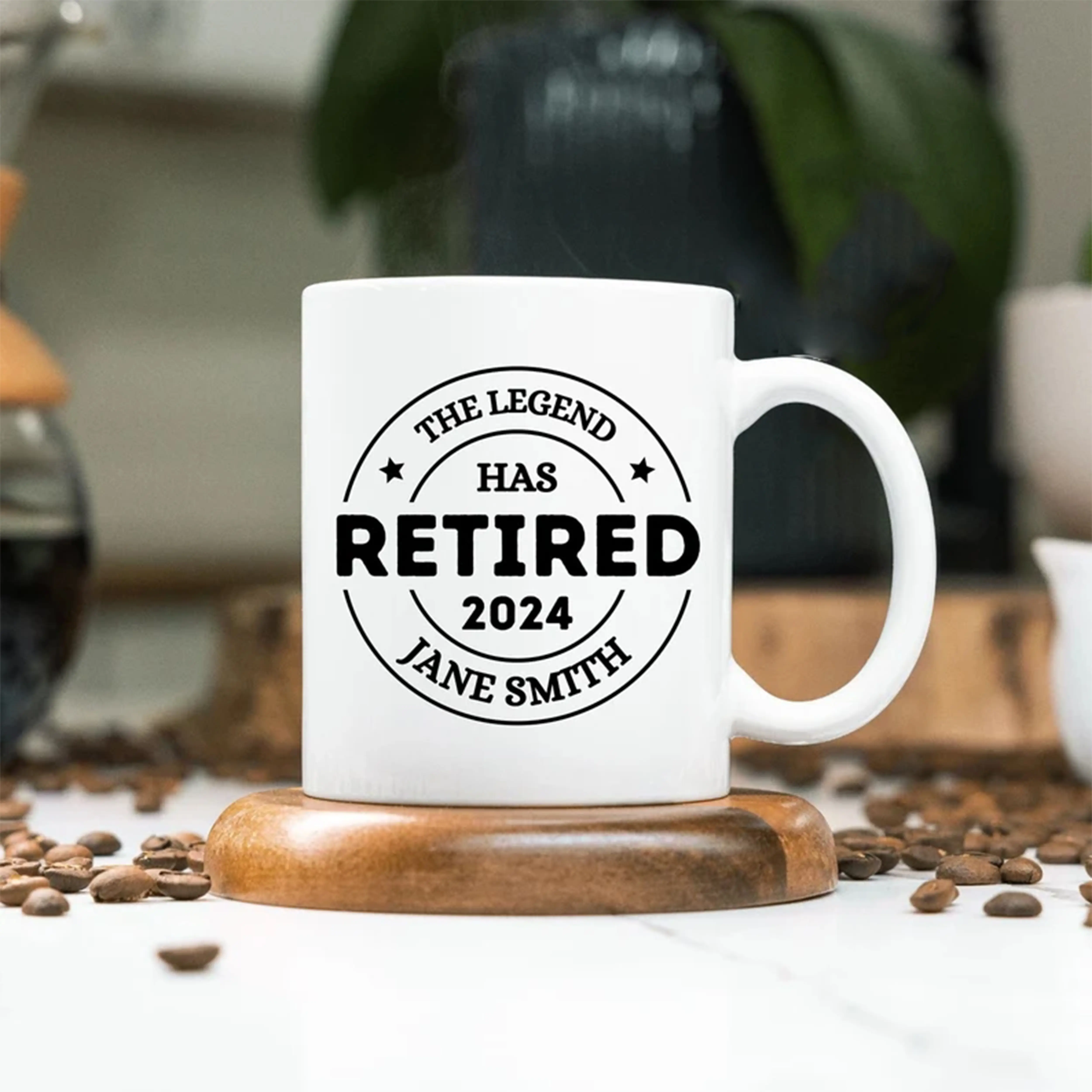 Personalized Retirement Mug Gift, Personalized The Legend Has Retired 2024 Mug, Retired Mug, Retirement Mug, Retired Gift, Retirement Gift