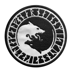 Reflective Odin "Úlfhédnar No Mercy Only Violence Wolf Odin in God Patch (Iron on-Sew on)