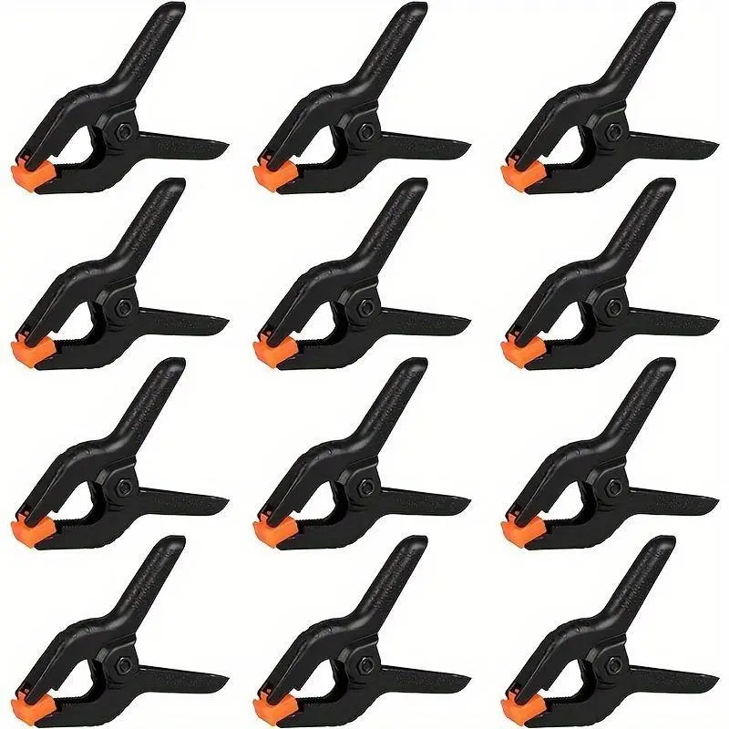 12pcs spring clips, small backrest clip, plastic clip, craft spring clip, clothesline clip, quilt and sock fixing clip, Spring Clamp