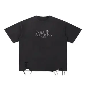 Rawr. Kaspar Official - Cotton Shredded T-Shirt