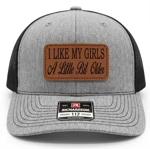 I Like My Girls A Little Older Hat – Funny Leather Patch Snapback Hat, Trucker Cap, Bold Humor Hat, Viral Gift For Him, Husband Life Meme Hat