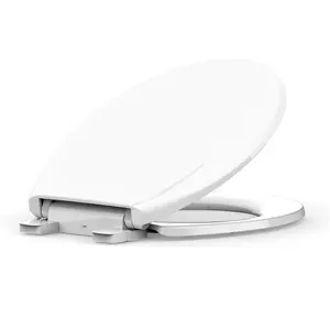 Garvee Elongated Toilet Seat with Quick-Release and Quick-Attach Features, Soft Close Mechanism, Easy Installation and Cleaning, Compatible with Most Elongated Toilets, Includes Additional Child Seat, Made of Safe Plastic Material