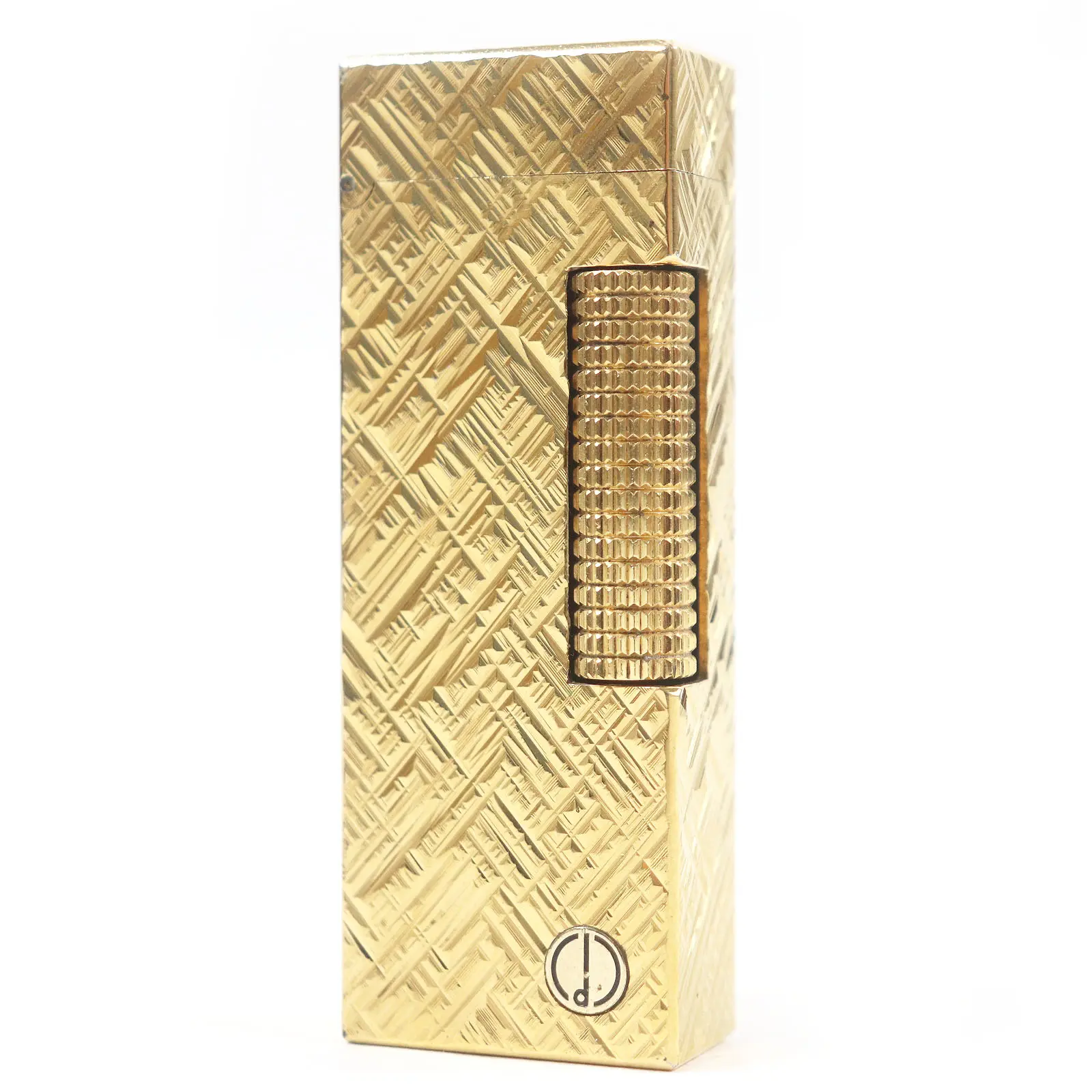 Pre-owned Dunhill Stainless Small Leather Goods Crosscut Lighter