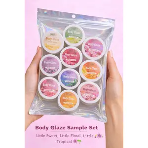 Basic Body Glaze Sample Set – 9 Mini Glazes | Sweet, Floral & Tropical Collection