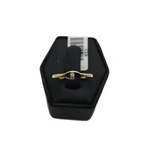 Blue Evil Eye Ring with Gemstone for women