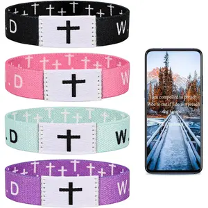 4 count Daily  Verse WWJD Bracelet, Christian  Wearable Bracelet for Women Men - What Would  Do Bracelet