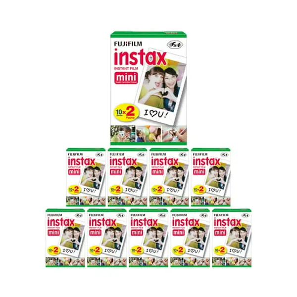 Fujifilm Instax Mini Twin Film Pack - Instant Colored Pictures, 200 Exposures, Vivid Colors (for Cameras & Photography Accessories)