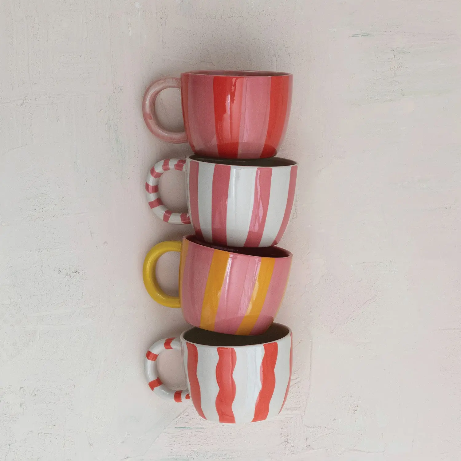 Summer Striped Stoneware Mug Summer Striped Stoneware Mug