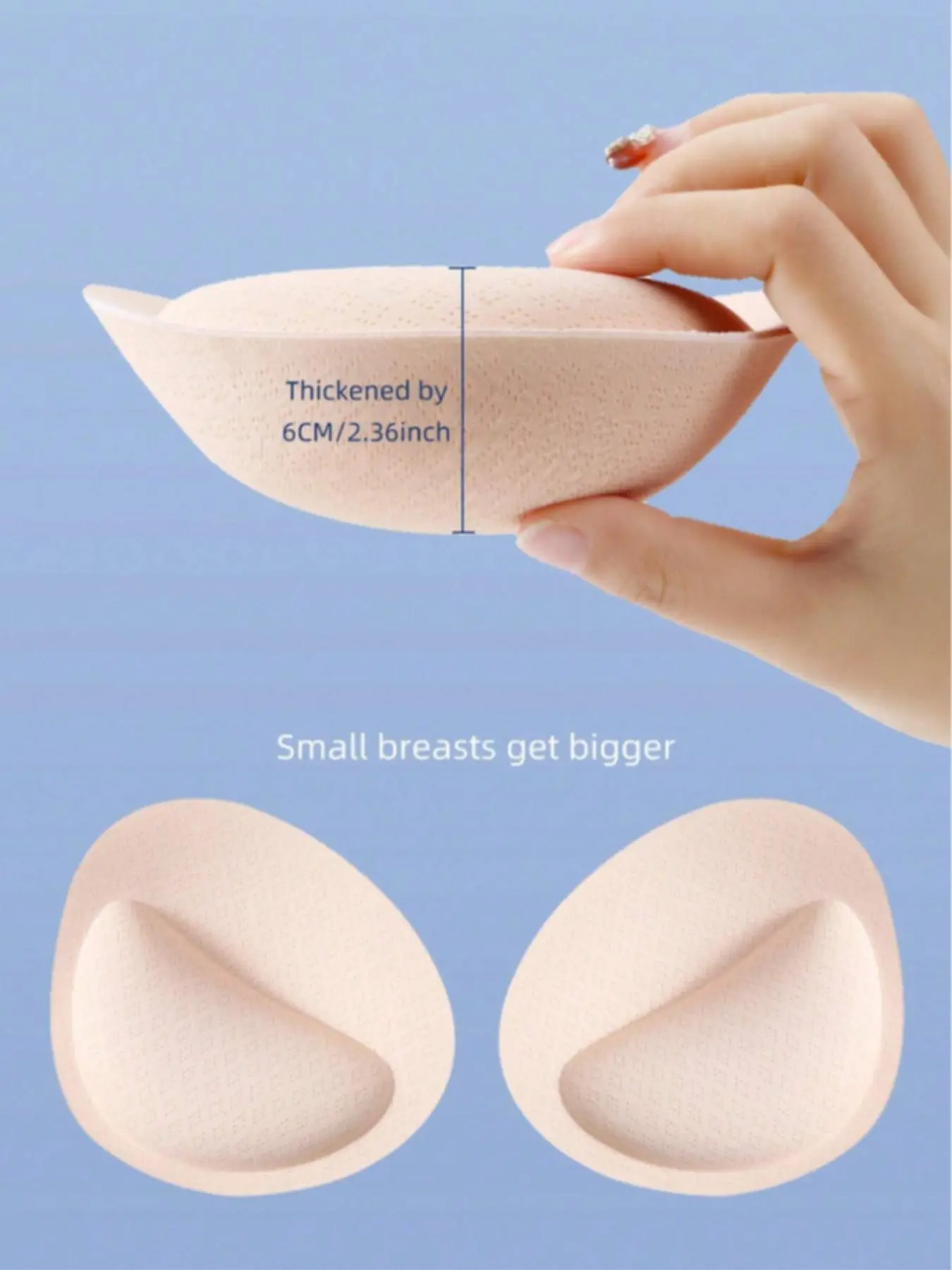 Women's Thickened Bra Inserts, Removable & Washable Push-up Breast Pad Insert, Push Up Cups, Comfortable Bra Accessories for Women
