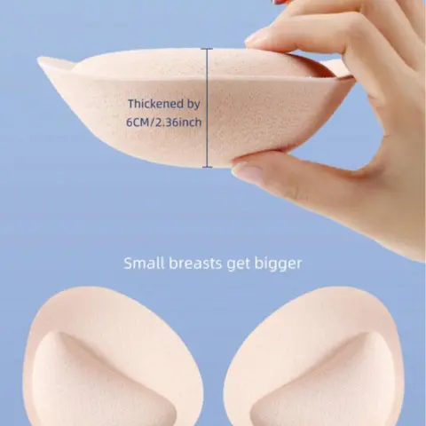 Women's Thickened Bra Inserts, Removable & Washable Push-up Breast Pad Insert, Push Up Cups, Lift Padded Cups, Comfortable Bra Accessories for Women