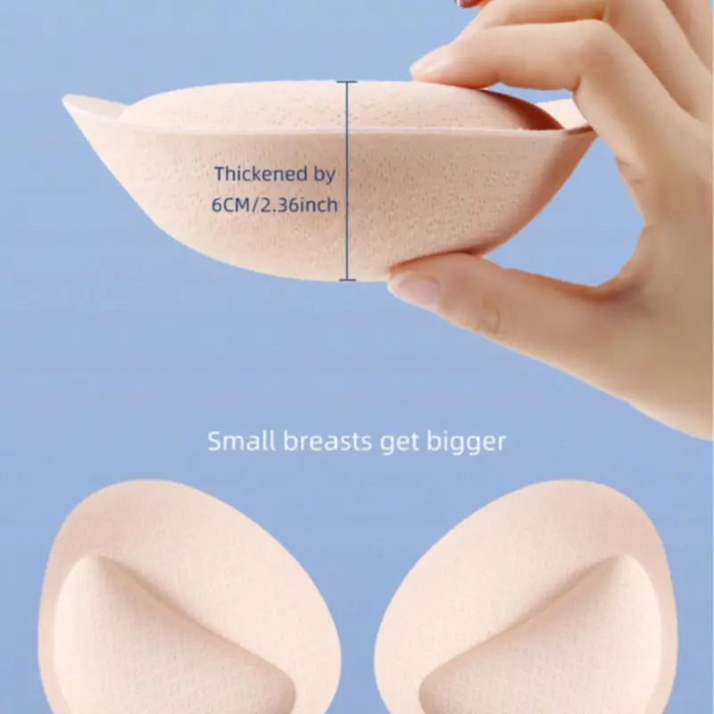 Women's Thickened Bra Inserts, Removable & Washable Push-up Breast Pad Insert, Push Up Cups, Lift Padded Cups, Comfortable Bra Accessories for Women