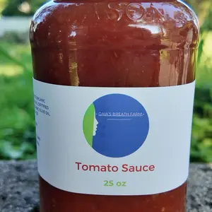 Gaia's Breath Farm Biodynamic Tomato Sauce 25 oz - Certified Organic & Nutrient-Packed Flavorful Sambal Dip
