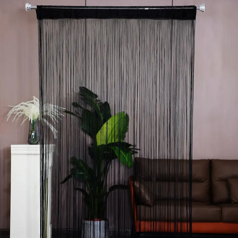 Tassel Curtain, 1 Count Home Decorative Door Curtain, Bedroom Living Room Kitchen Drape, Home Decoration Curtain