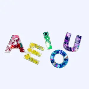 MART Vowel Magnet Set of 5 with Magnets for Office Decor - Colorful Alphabet Magnets for Magnetic Noticeboards