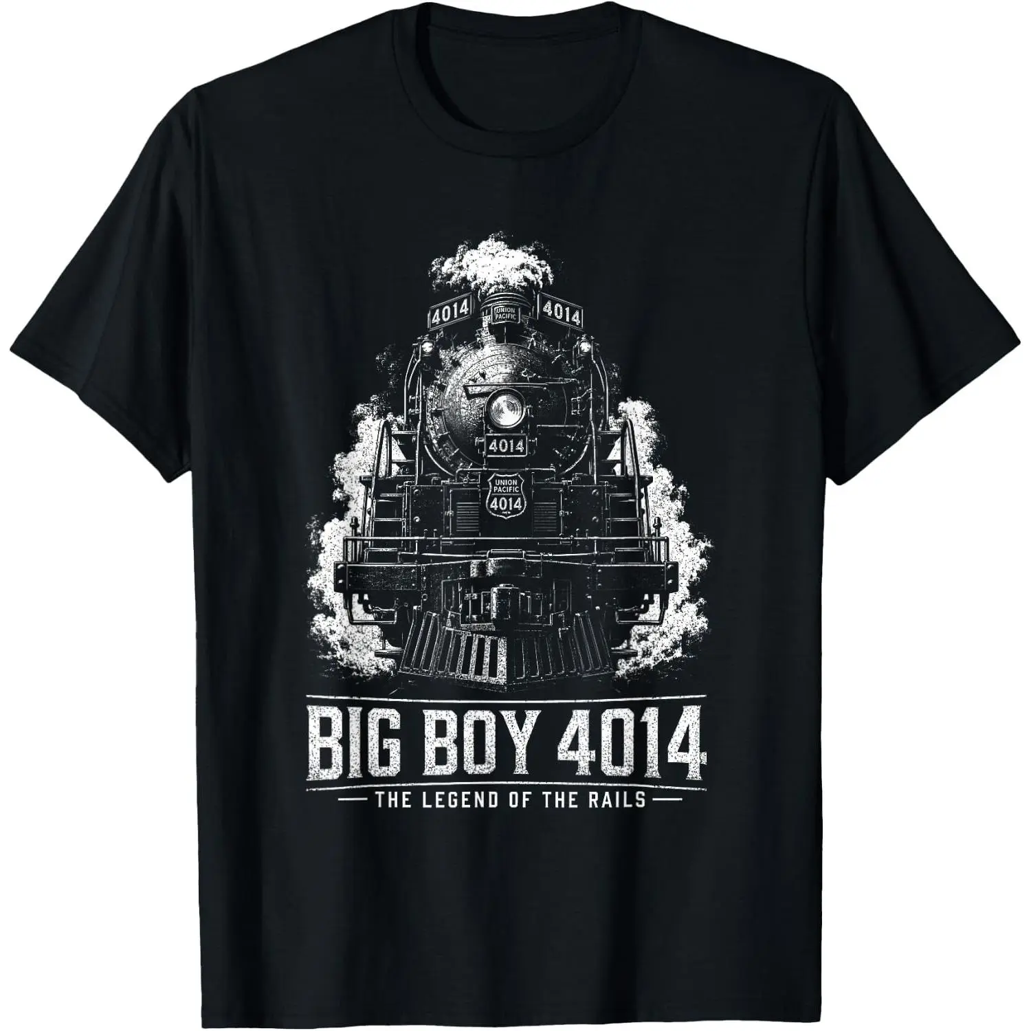 100%cotton Big Boy 4014 Steam Locomotive Railroad Train Enthusiast T-Shirt